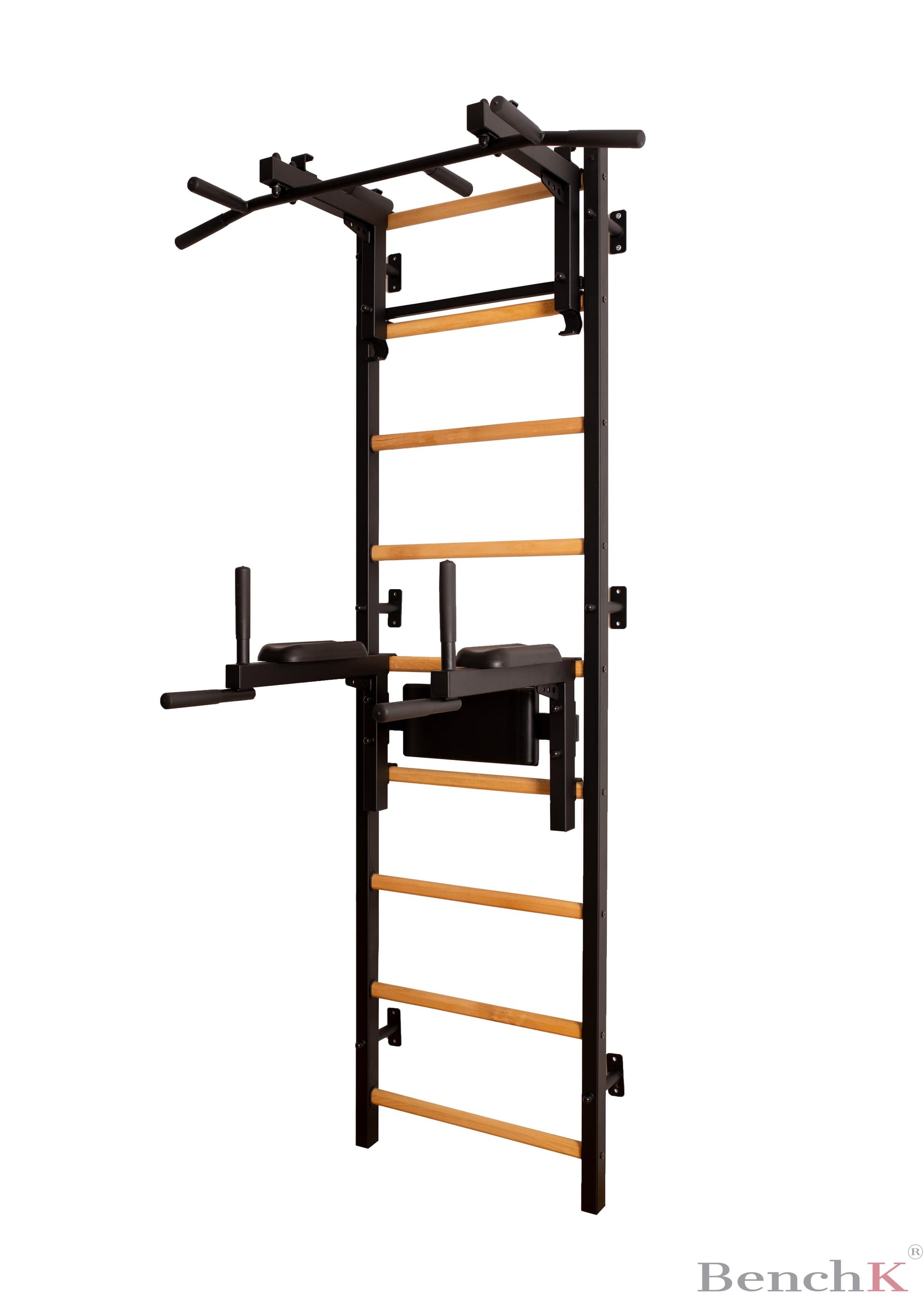 Fitness black stall bar for home, room BenchK 732W