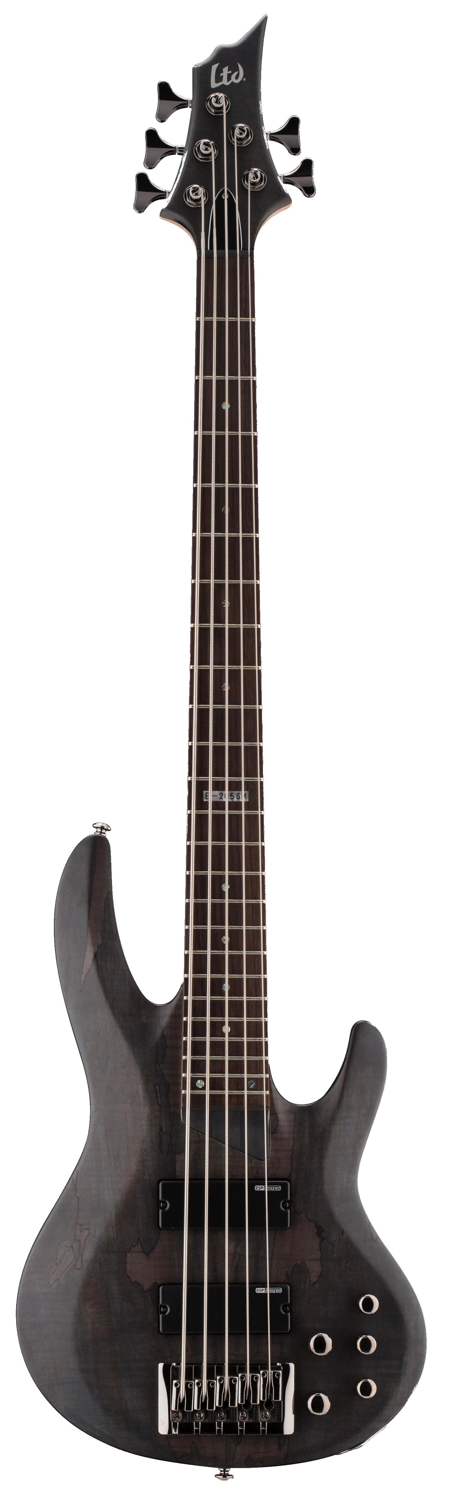LTD B-205 5-String Spalted Maple Electric Bass