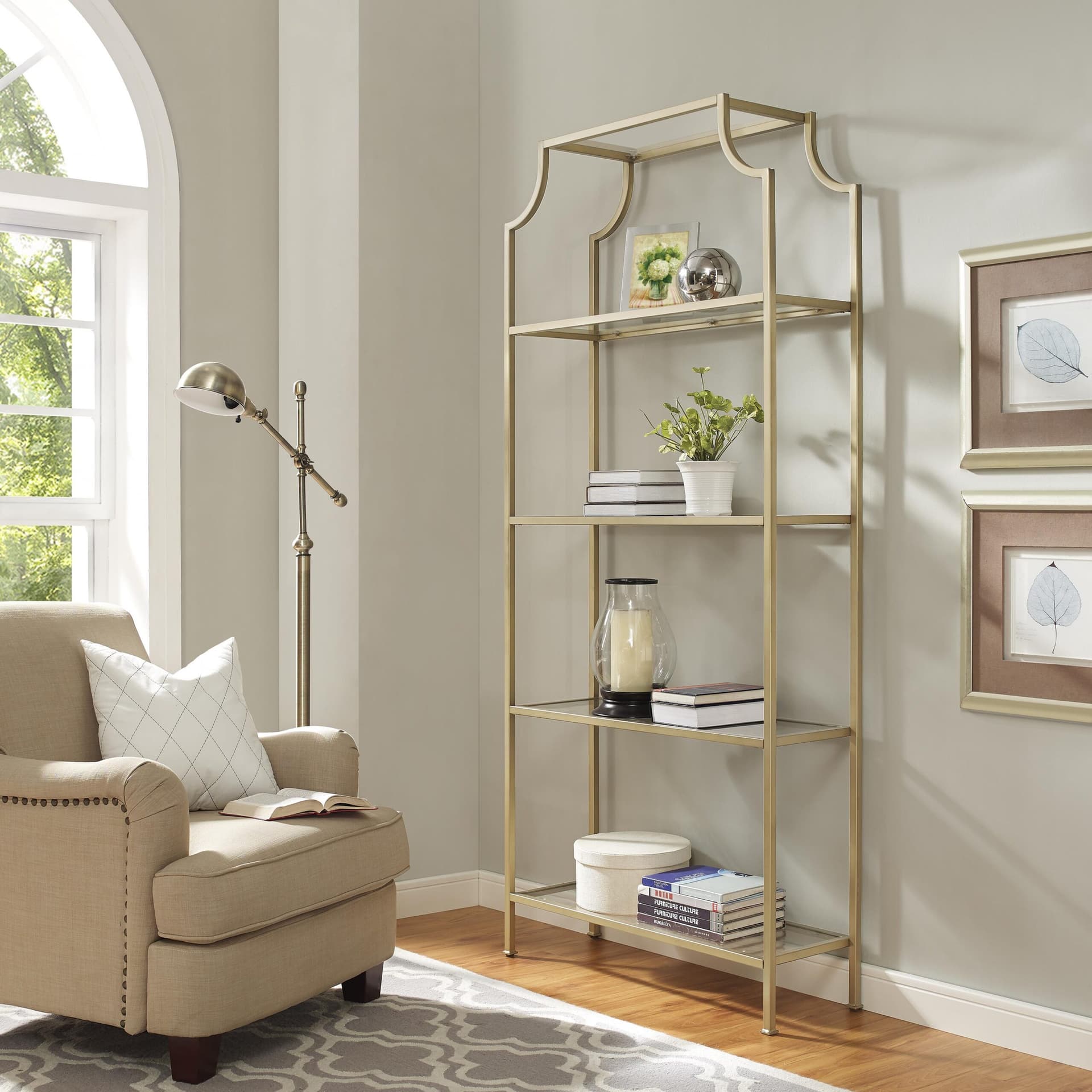 Aimee Etagere Bookcase
