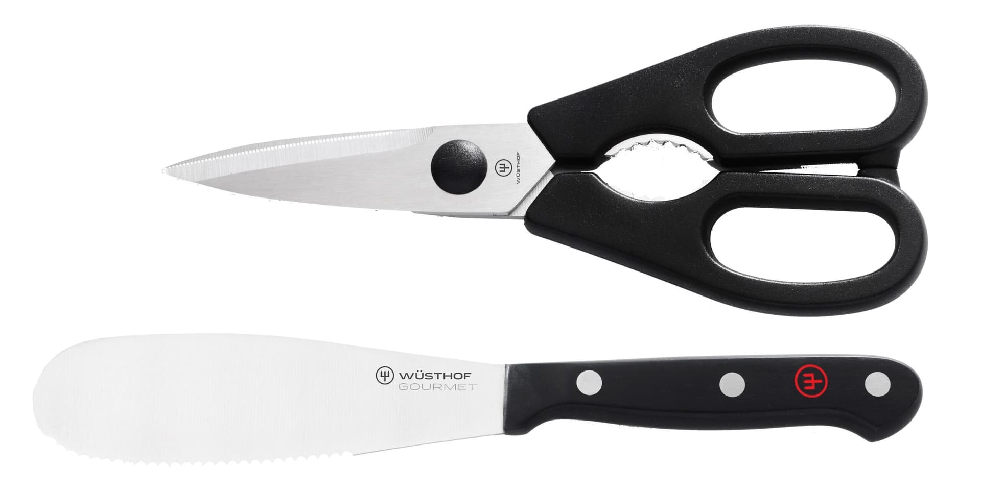 Gourmet 2pc Spreader and Shear Utility Set