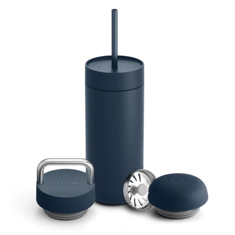 Fellow Carter 3 in 1 Lid System (16oz Move, CARRY Lid, Cold Lid w/ Straw) - Stone Blue