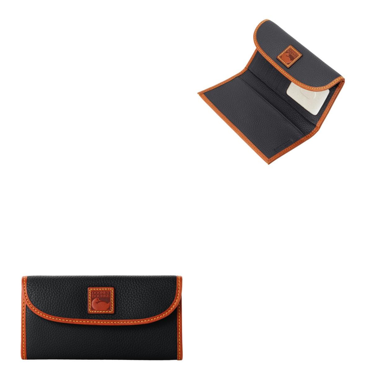 Pebble Grain Continental Clutch