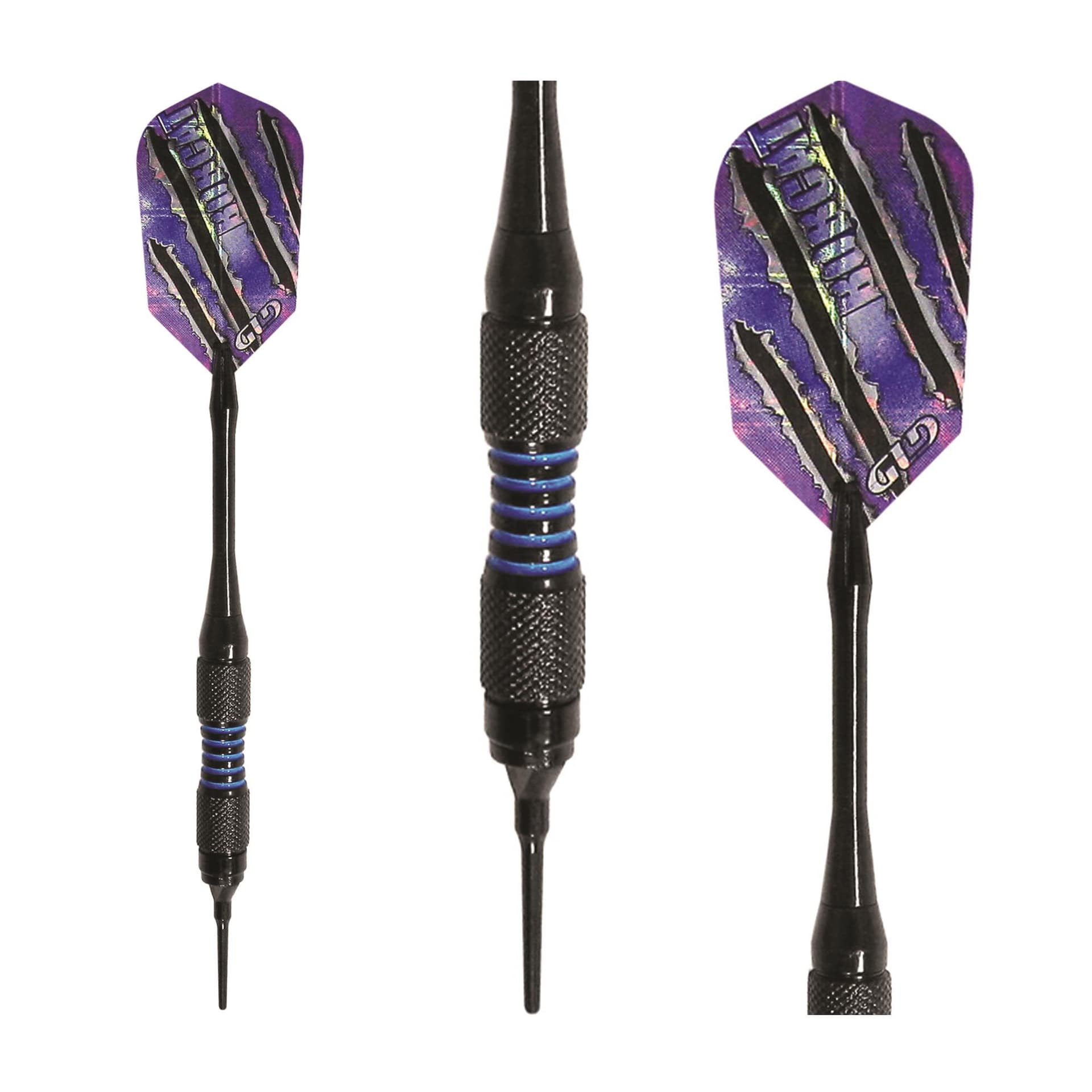 Viper Bobcat Adjustable Soft Tip Darts Blue Rings 16-19 Grams
