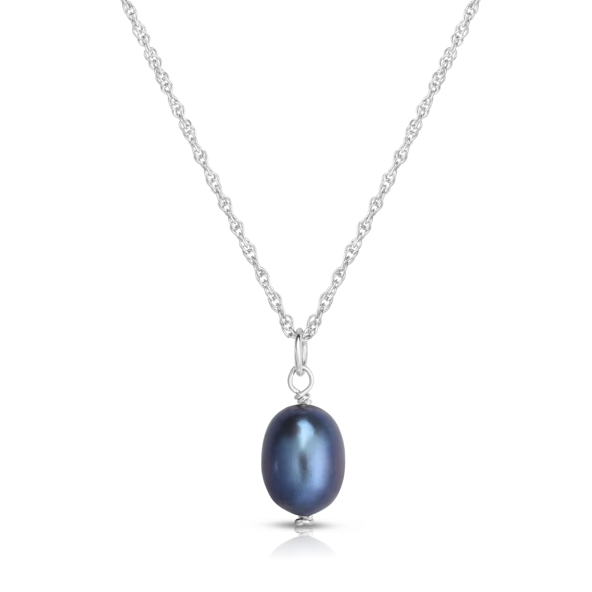 Black Pearl Drop Necklace