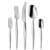 Essentials 60pc 18/10 Stainless Steel Flatware Set, Finesse
