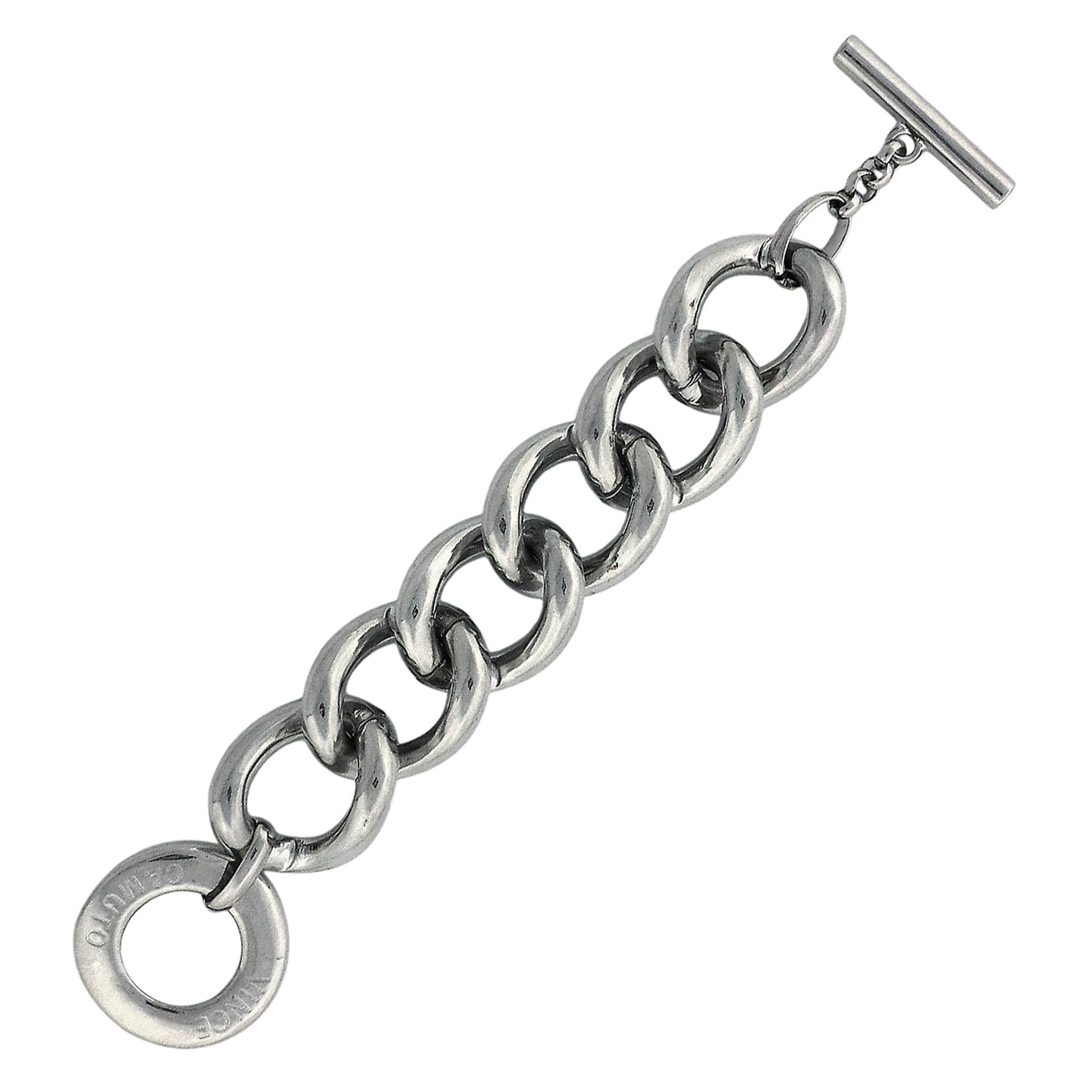 Silver Round Links Bracelet