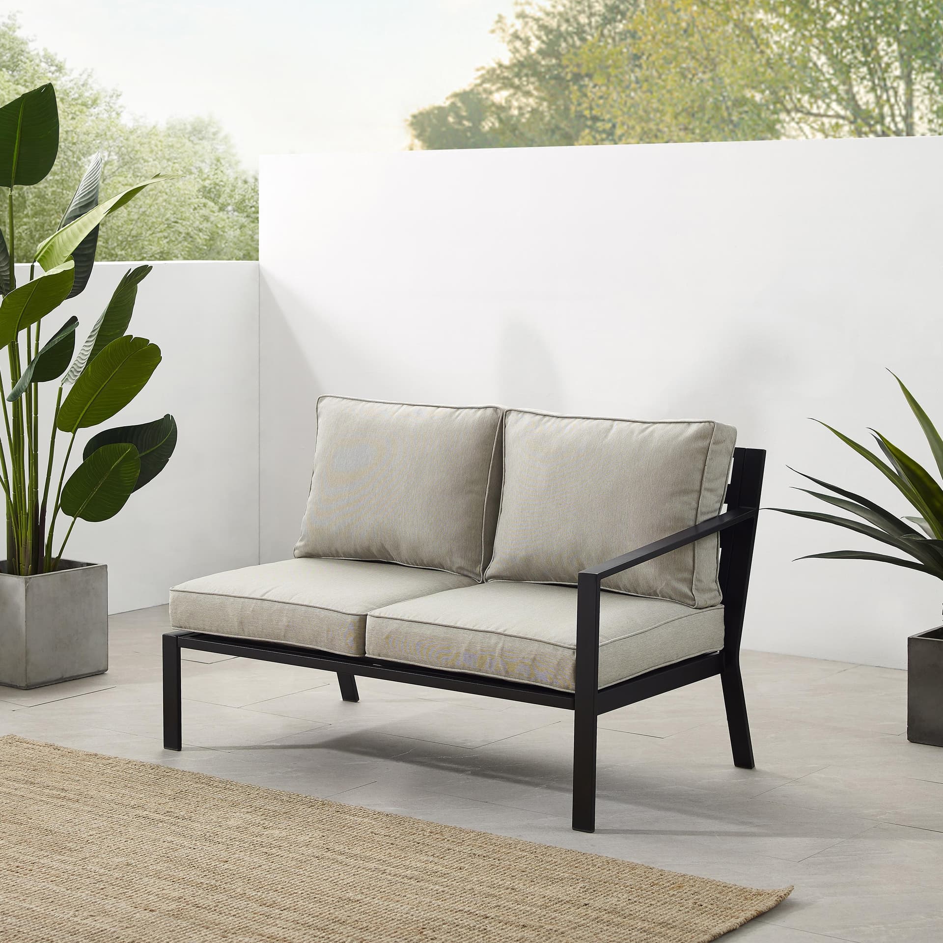 Clark Outdoor Sectional Right Side Loveseat