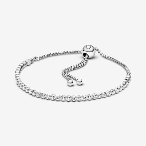 Sparkling Slider Tennis Bracelet Size 9"