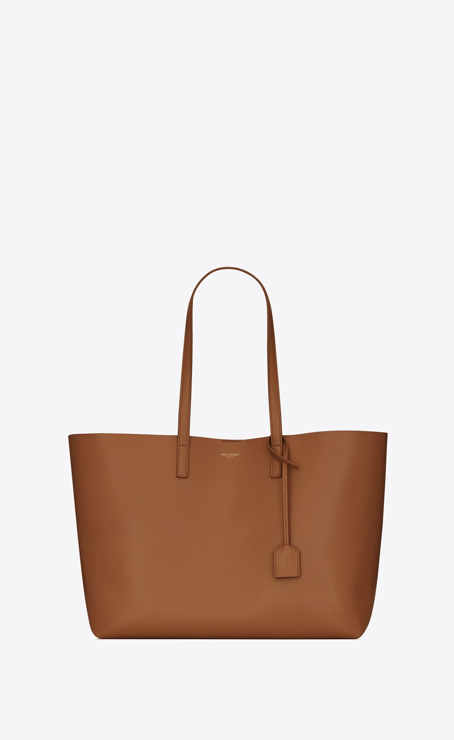 Large Supple E/W Tote Bag - Brick