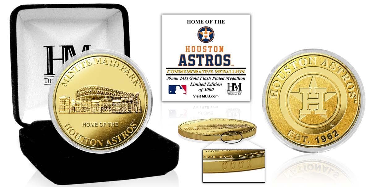Houston Astros "Stadium" Gold Coin