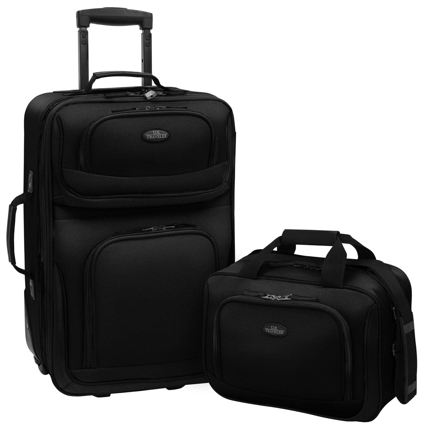 RIO 2-Piece Expandable Carry-On Luggage Set in Mustard