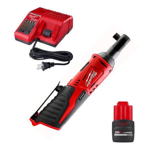 M12 Cordless 3/8" Ratchet w/ M12 Battery & Charger