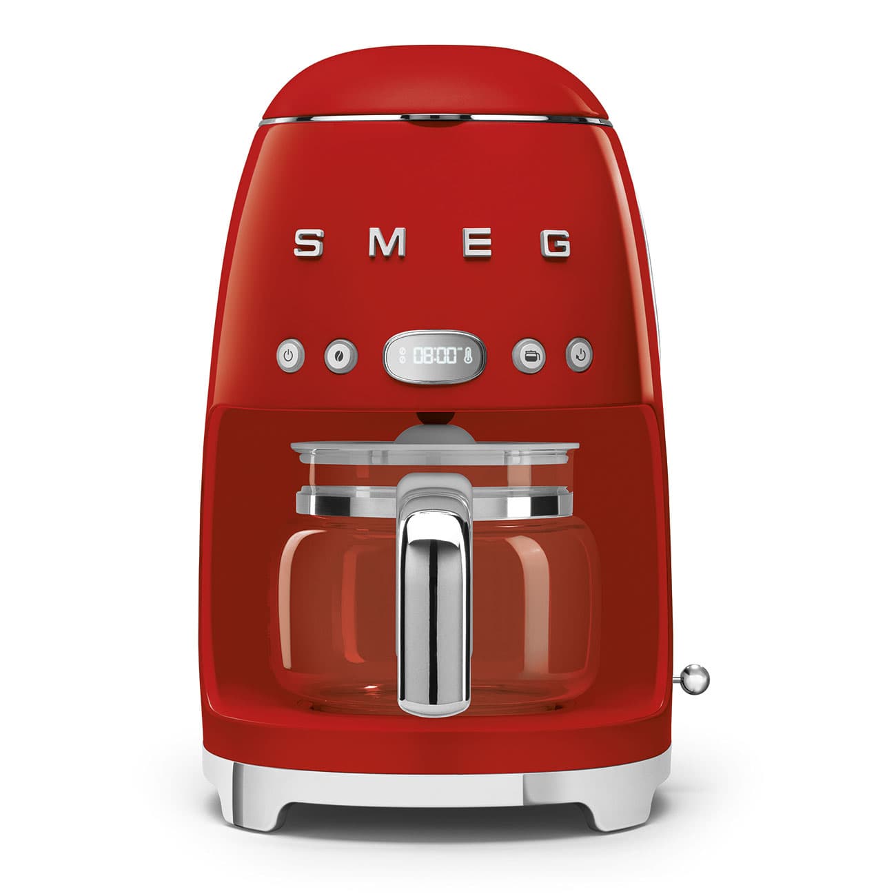 Retro-Style Drip Coffee Machine (10 Cups) - Red