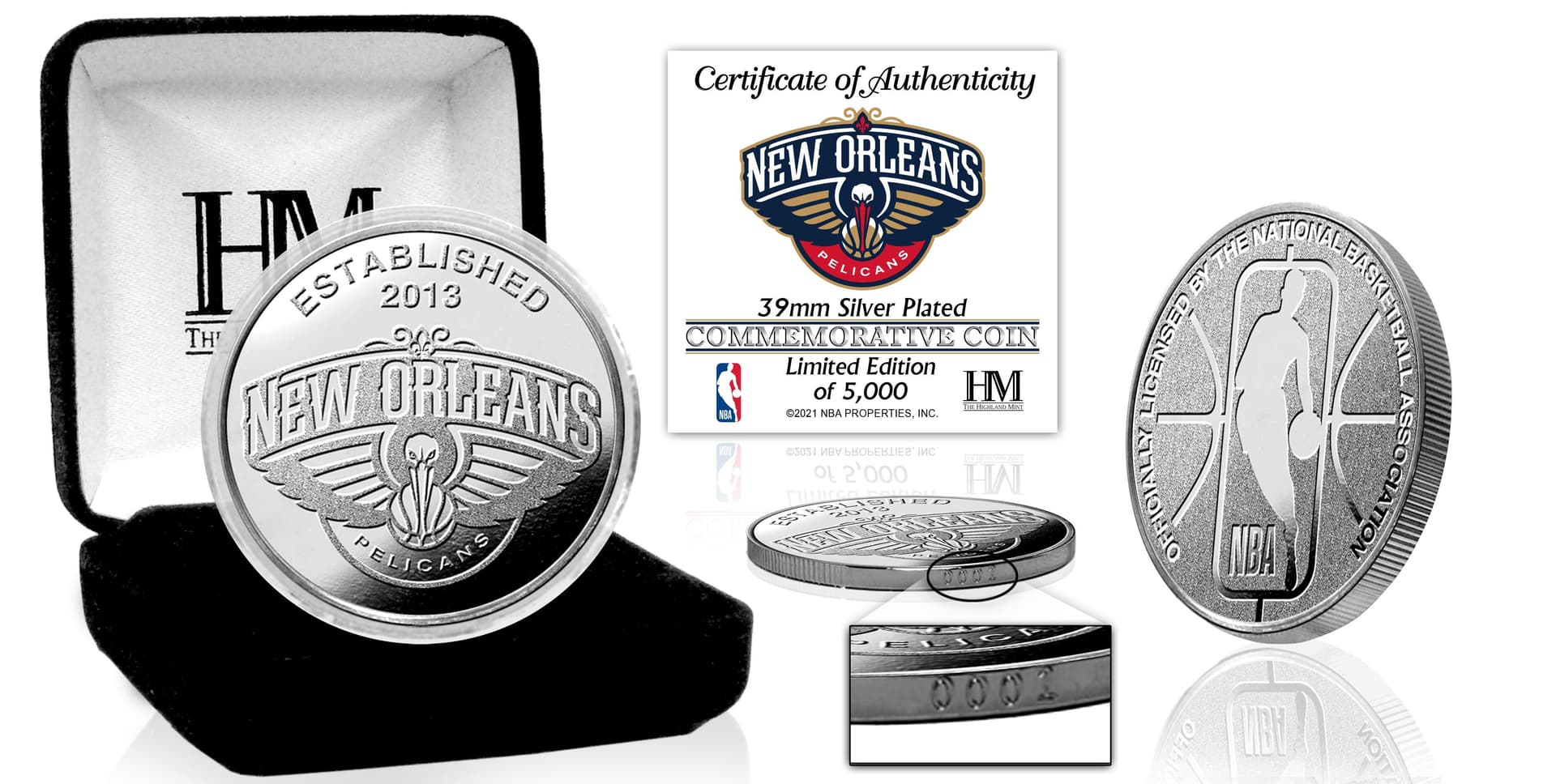 New Orleans Pelicans Silver Coin