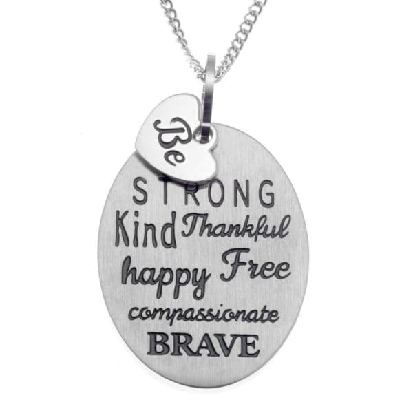 Joyful Sentiments Be Pendant Necklace