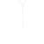 White Beaded Chain Lariat Necklace