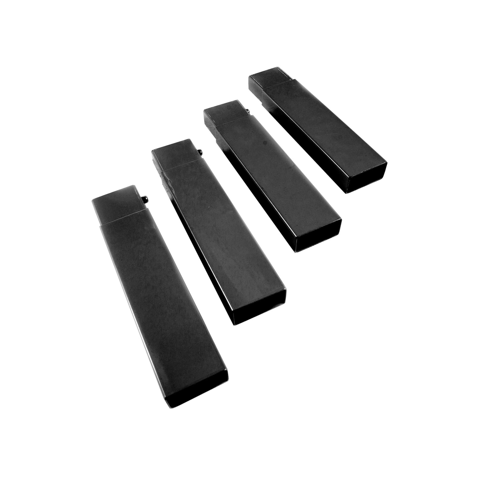 4-Piece Leg Extension Set - Black