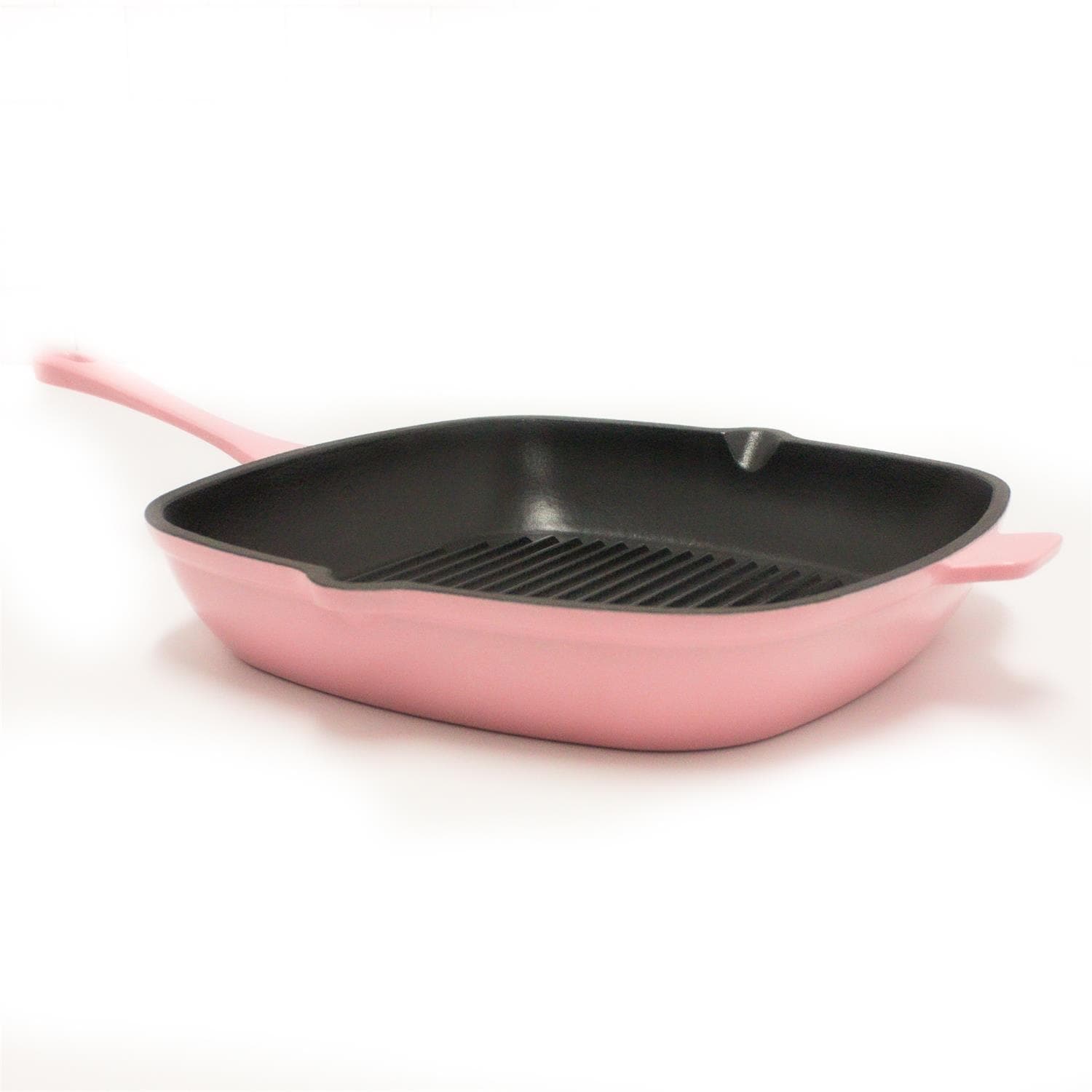Neo Cast Iron Square Grill Pan 11", Pink