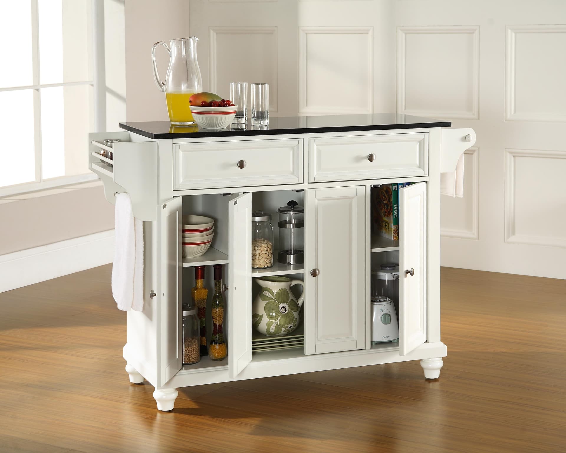 Cambridge Granite Top Full Size Kitchen Island/Cart