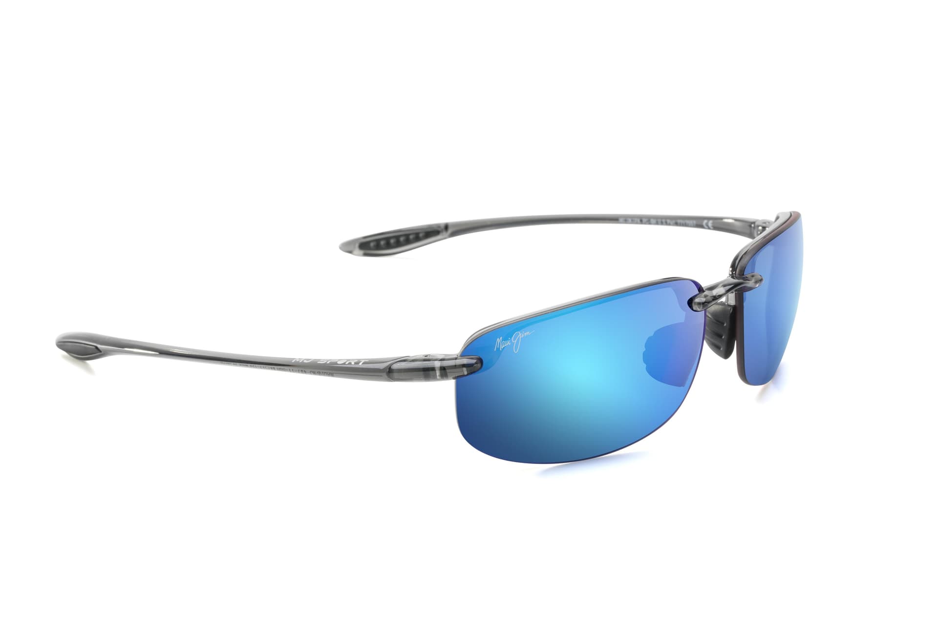 Ho'okipa Polarized Sunglasses Smoke Gray Frame Blue Hawaii Lens