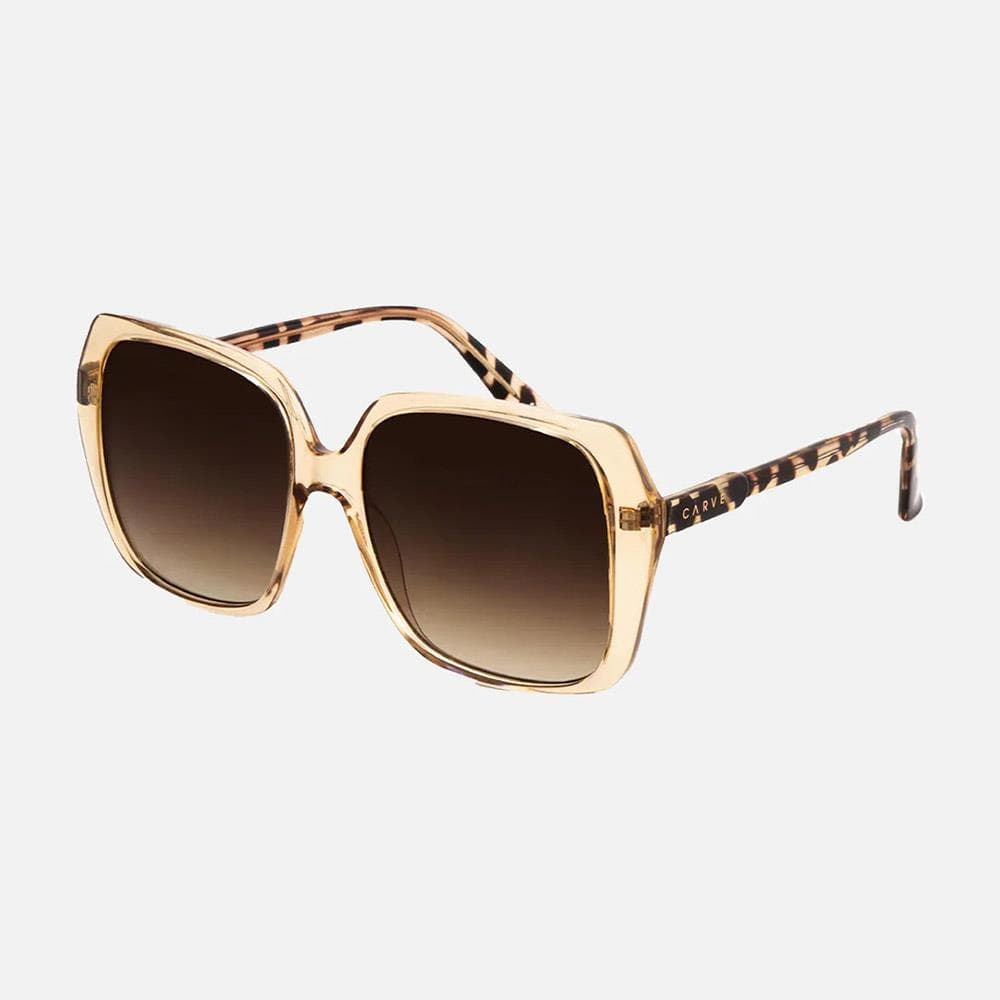 Womens Ebony Sunglasses Crystal Chai/Brown Gradient
