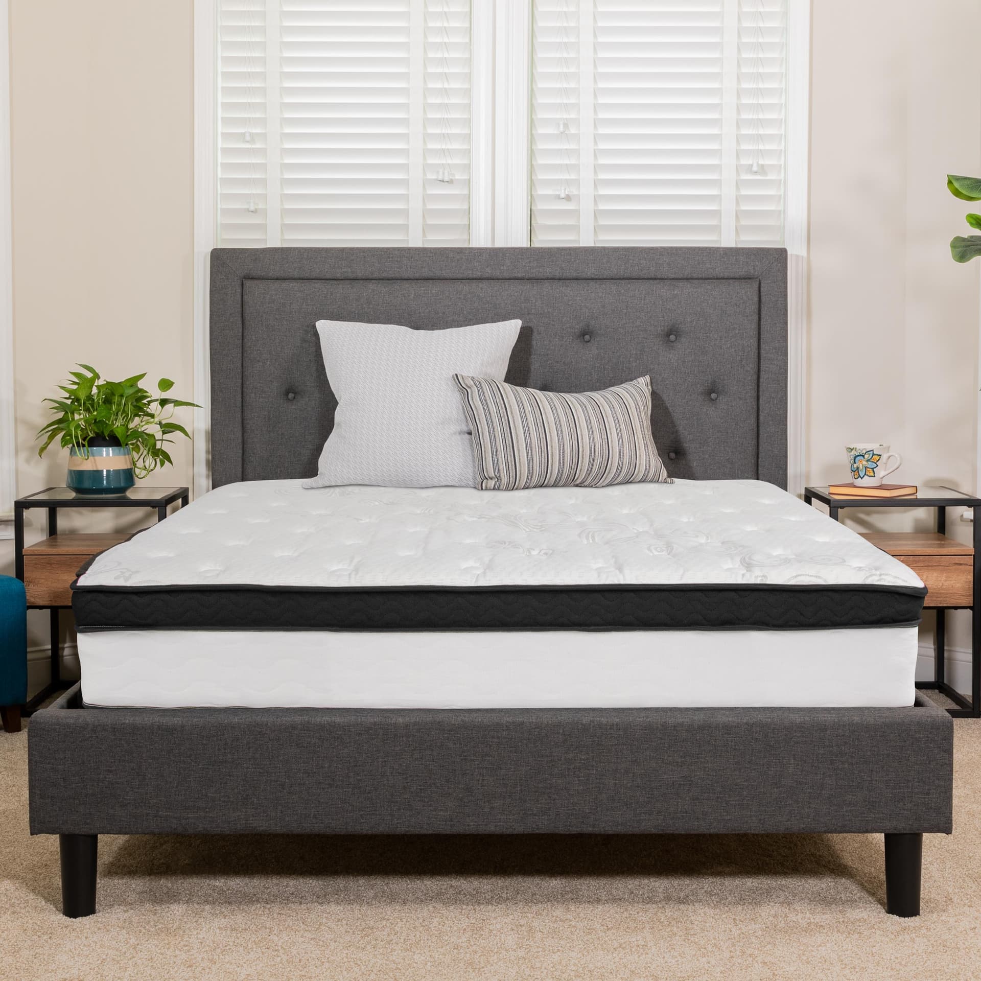 12 Inch Hybrid Memory Foam Pocket Spring Queen Mattress in a Box