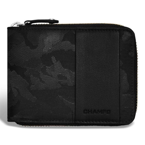 Camo Leather Zip Around Wallet Size 5"x4"