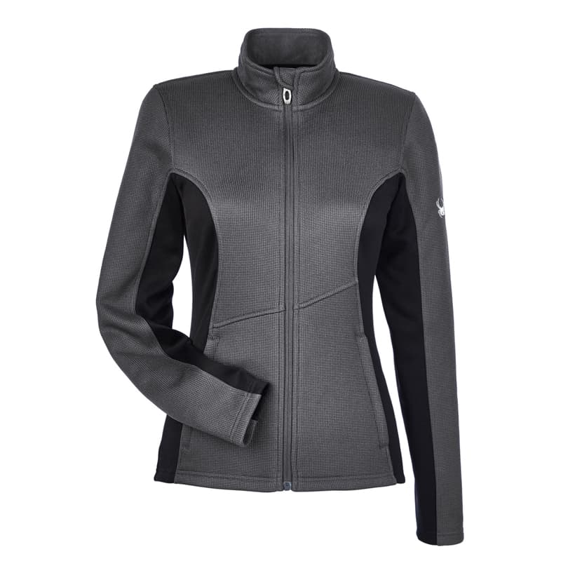 Womens Constant Full-Zip Sweater Fleece-Red/Black/White-2X