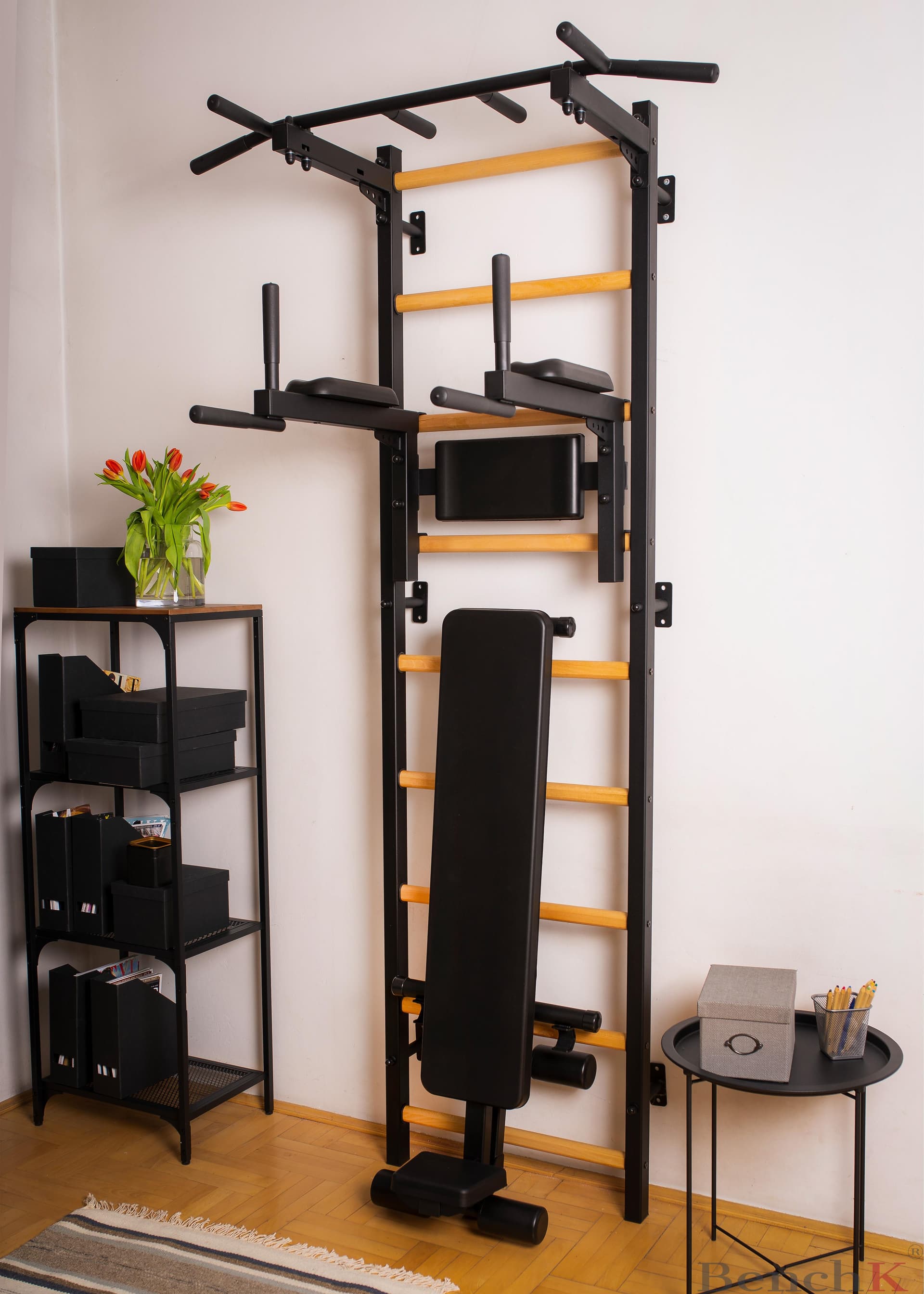 Gymnastic ladder for home gym or fitness room BenchK 723B