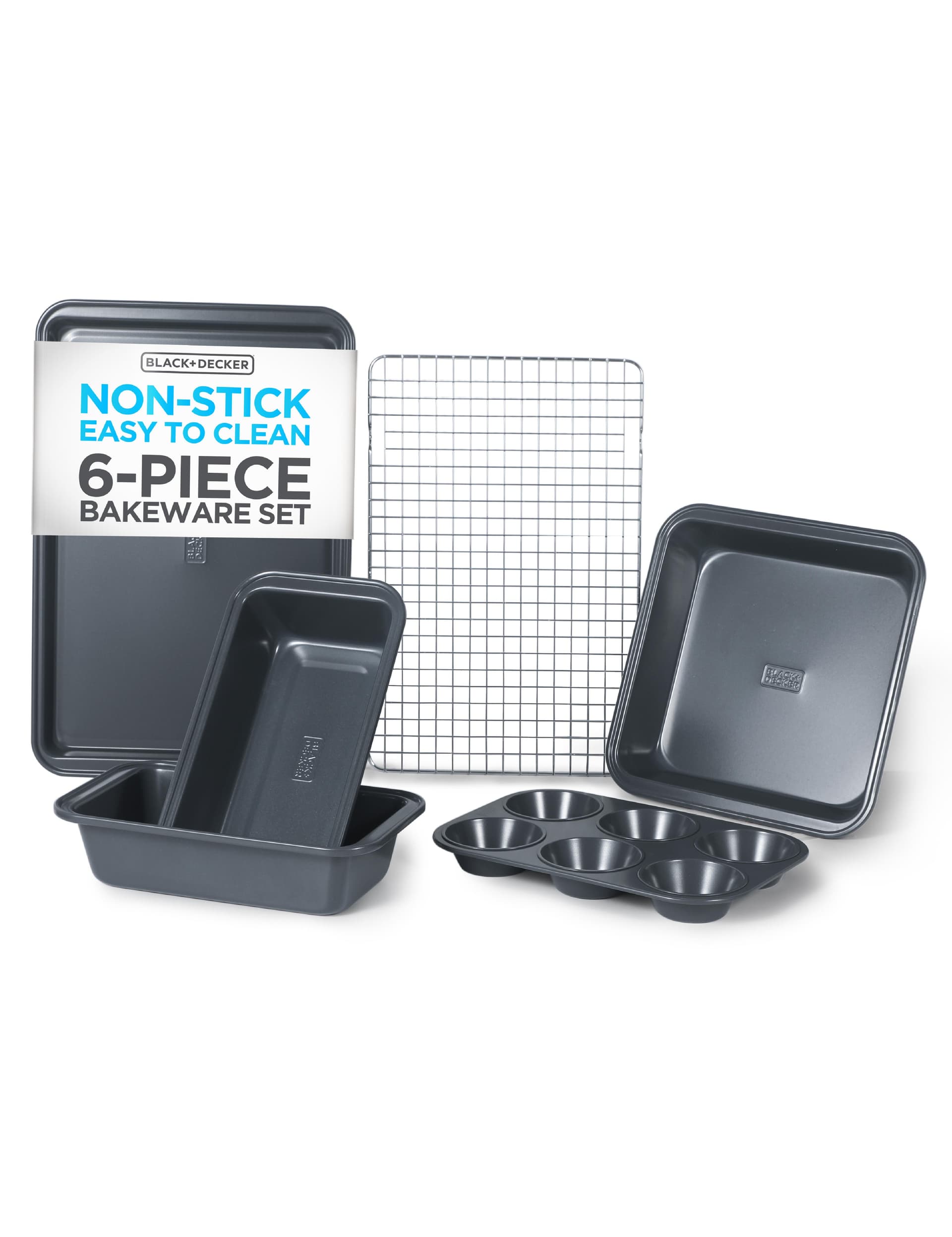 Black & Decker 6 pc Carbon Steel Bakeware Set