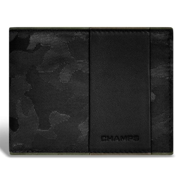 Camo Leather Top Wing Wallet Size 4.5"x3.25"