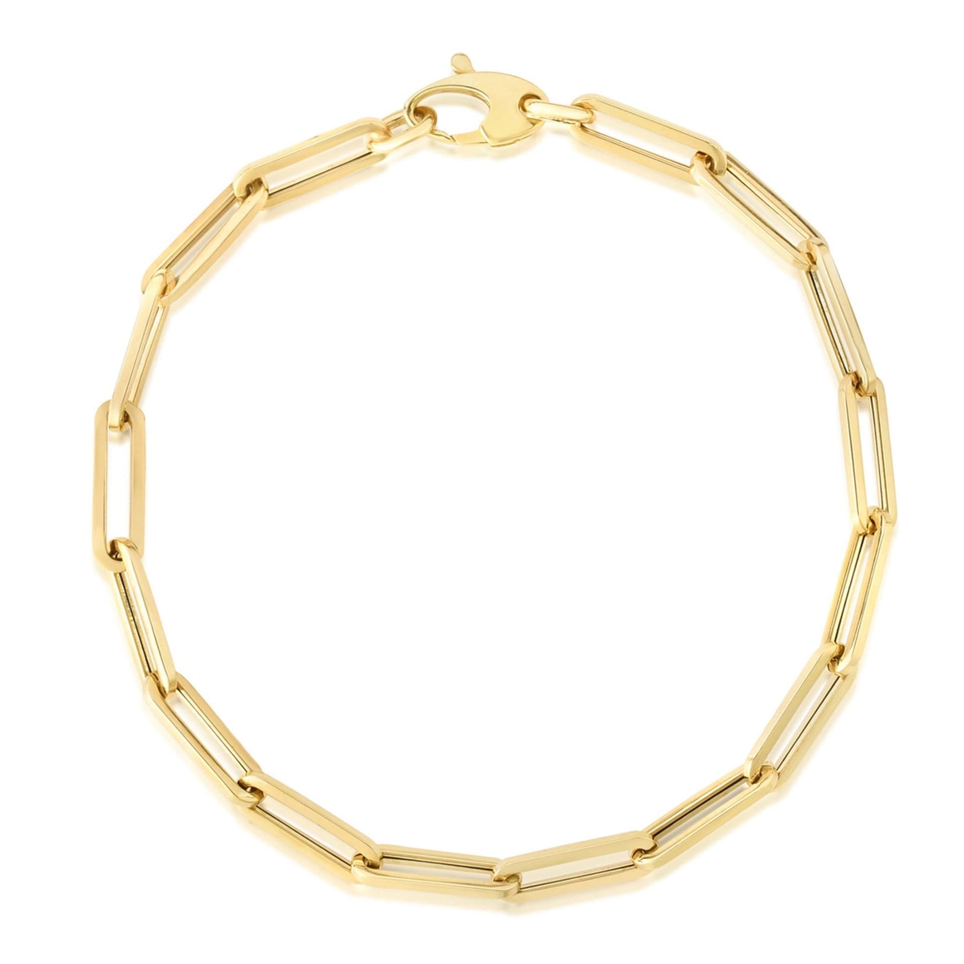 Chunky Paperclip Bracelet Gold