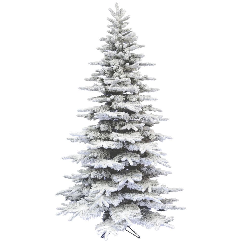 10-Ft. Flocked Pine Valley Christmas Tree