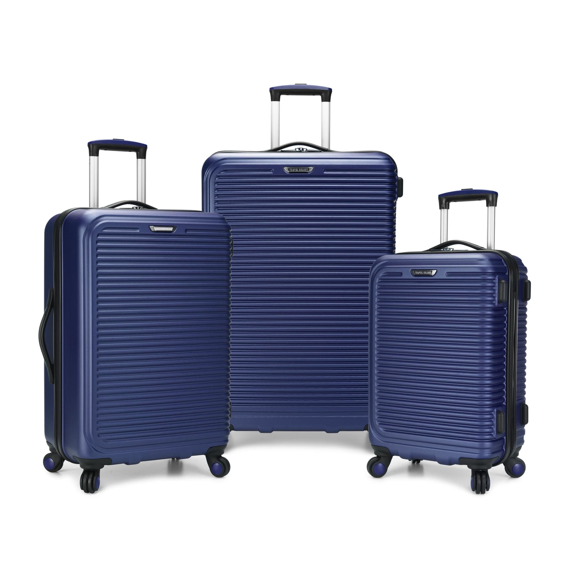 Traveler Select Savannah 3pc Hardside Spinner Set, Silver