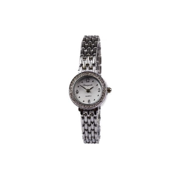 Ladies' Silver Crystal Fashion Watch