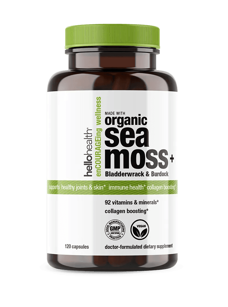 Organic Irish Sea Moss, Organic Bladderwrack, & Organic Burdock capsules