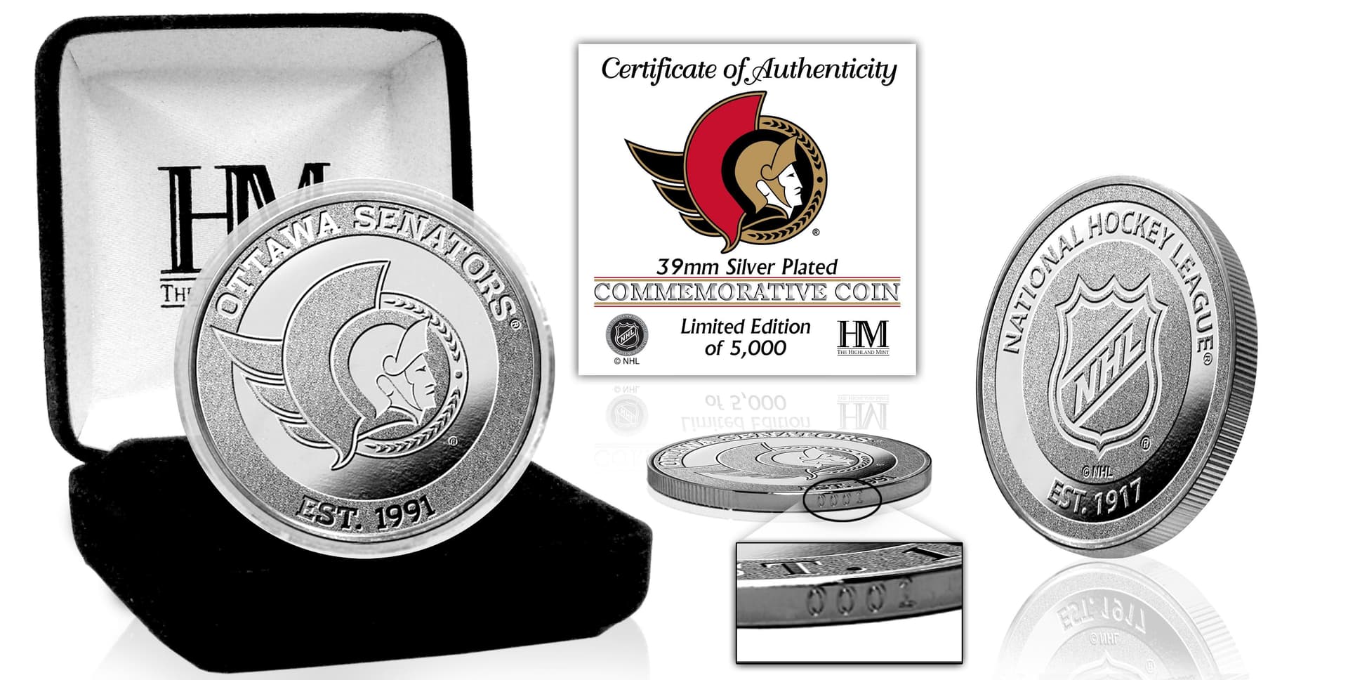 Ottawa Senators 2021 Silver Coin