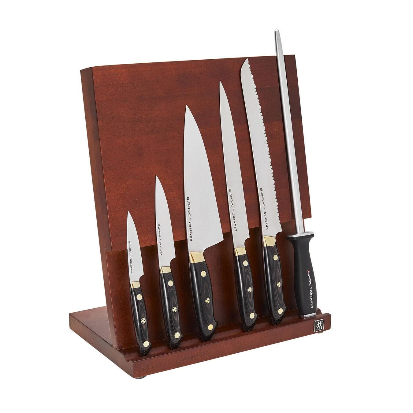 Bob Kramer Carbon 2.0 7pc Knife Block Set Brown and Black