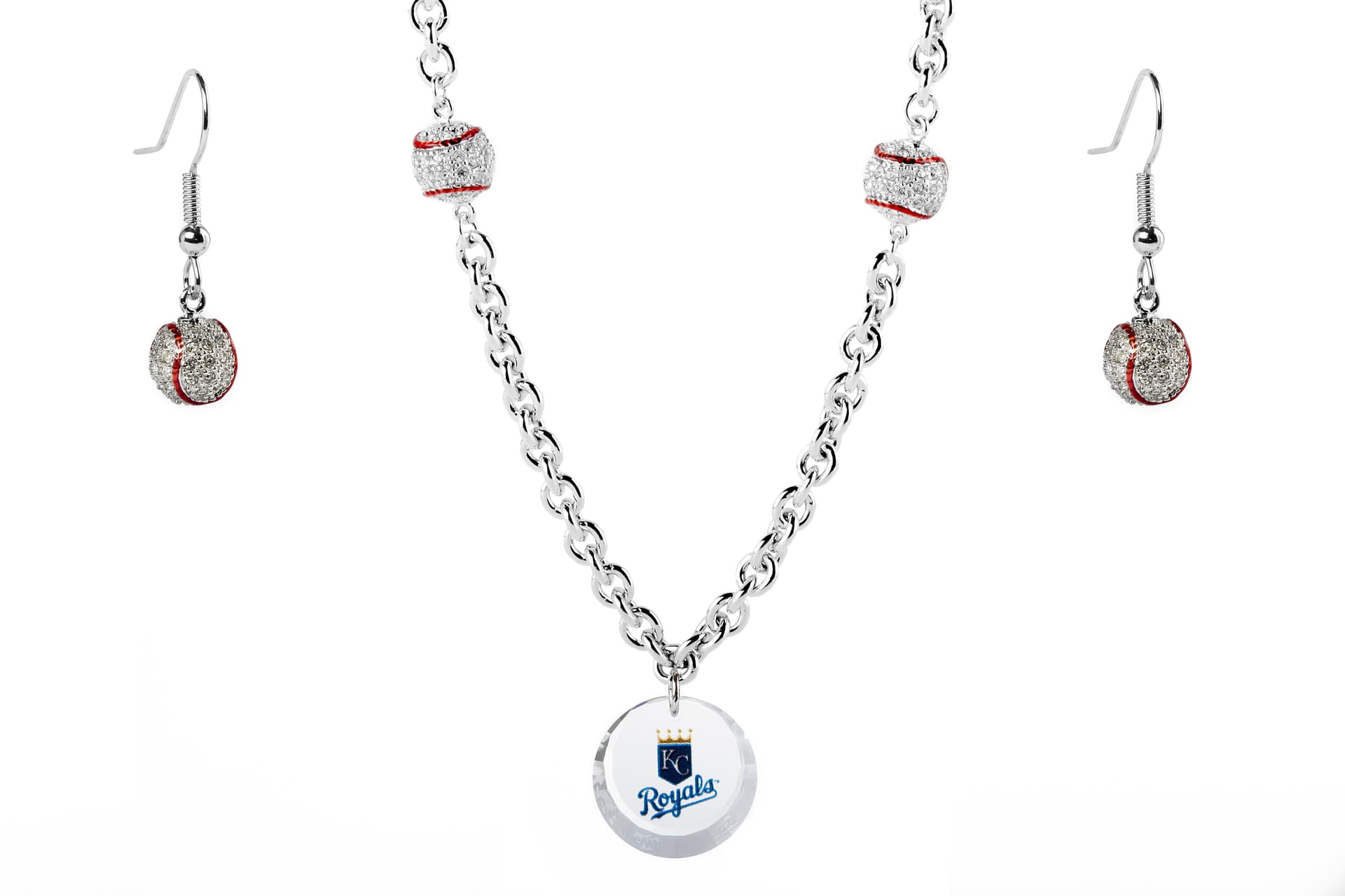Baseball Set Royals Necklace Exclusive