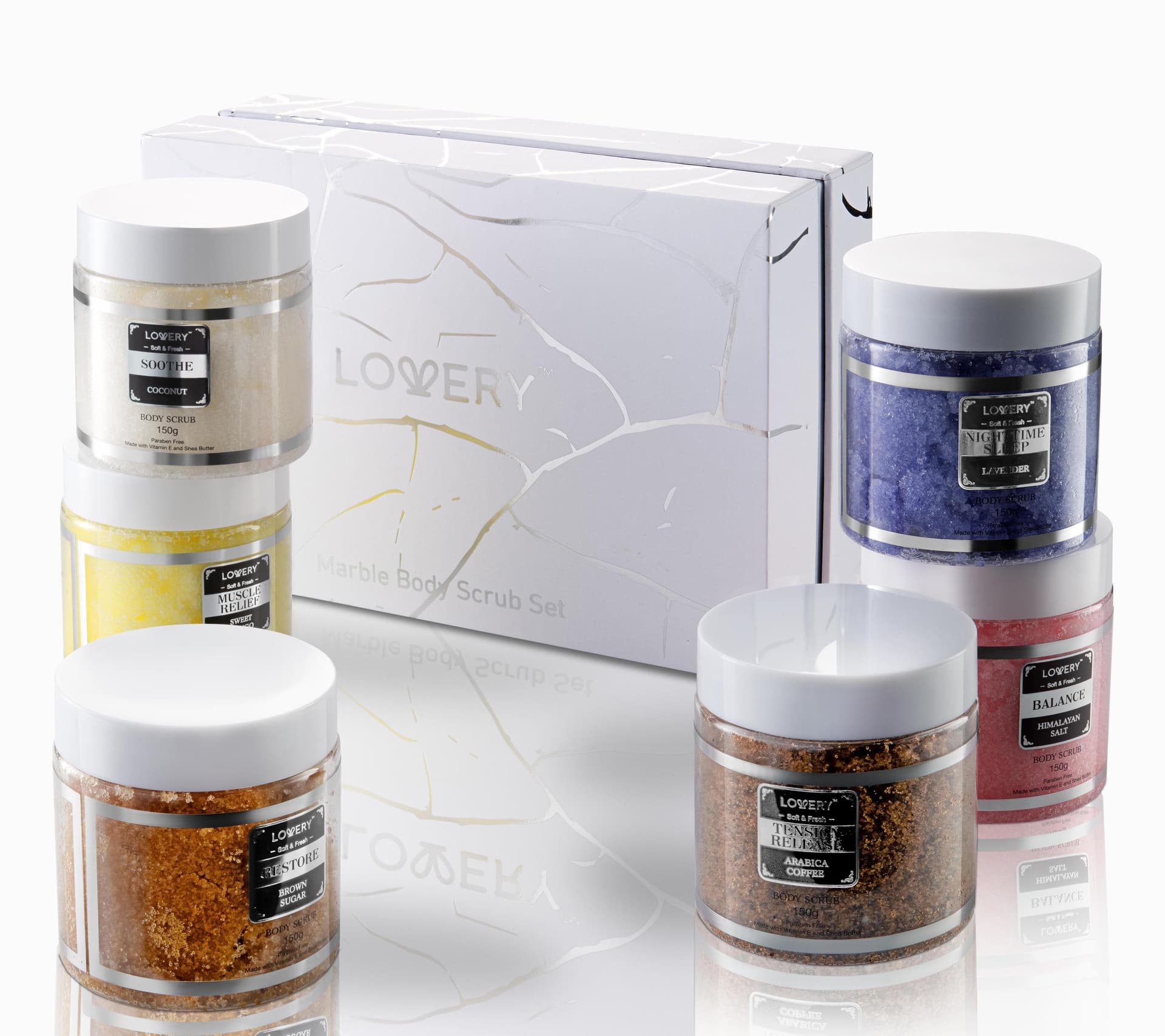 Body Scrub Gift Set Size 8 Pieces