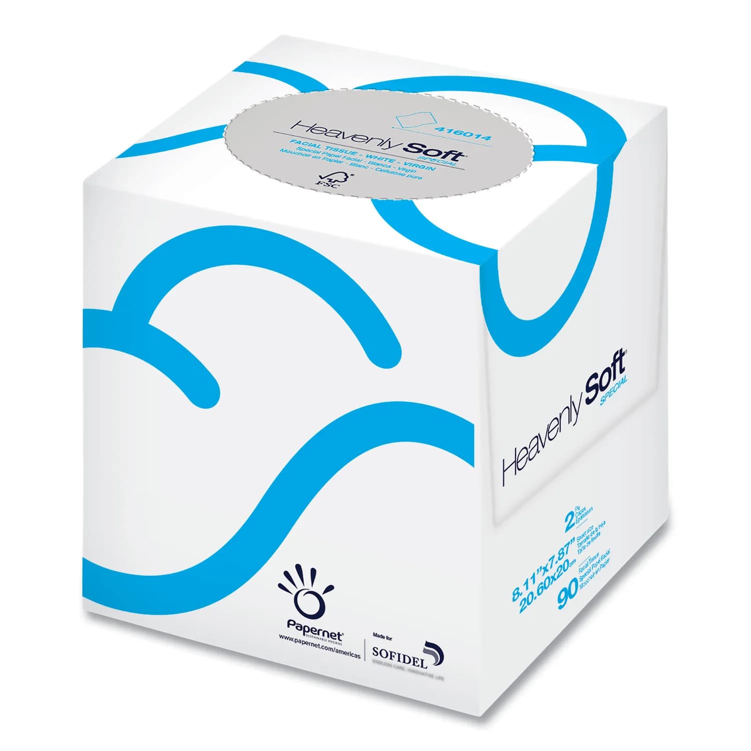 Facial Tissues – 3-Pack of 90-Count Boxes, FSC Certified