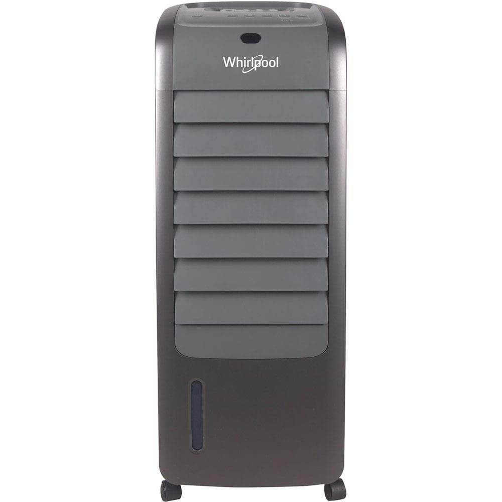 155 CFM Indoor Evaporative Air Cooler with Remote Control and Ice Pack in Titanium