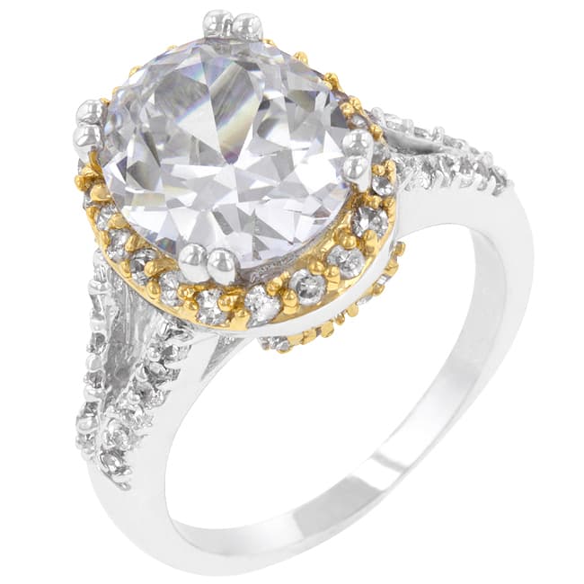 Gold Trimmed Engagement Ring(10)