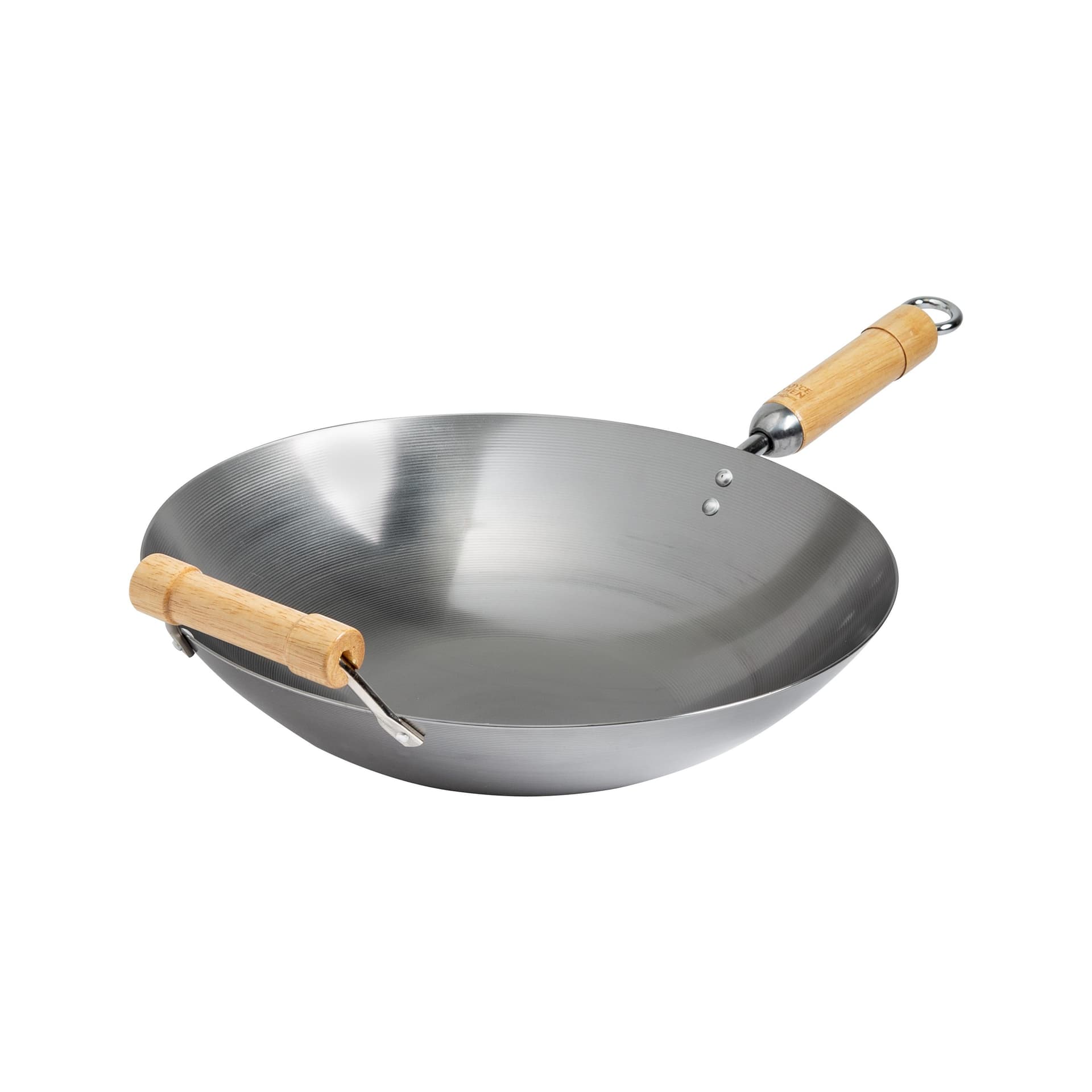 Joyce Chen - Classic Series 14-Inch Round Bottom Carbon Steel Wok w/Birch Handles