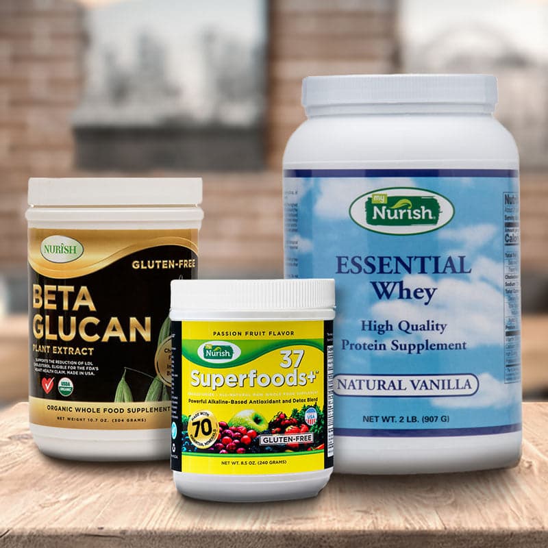 BODY RECOVERY+ - Cell Repair, Immune Boost, Electrolyte, LDL Fighter, Muscle Recovery & Body Nourishment (Save $18) - ONE Passion Fruit & ONE Beta Glucan & ONE Vanilla Essential Wh