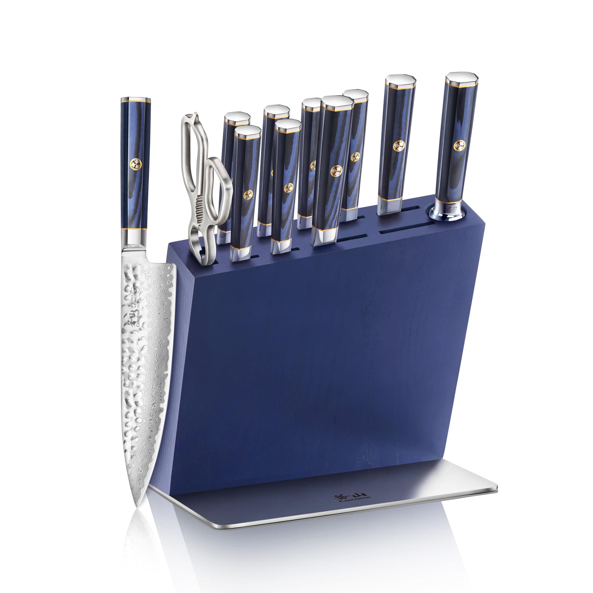 12-Piece KITA Series HUA Knife Block Set - Blue