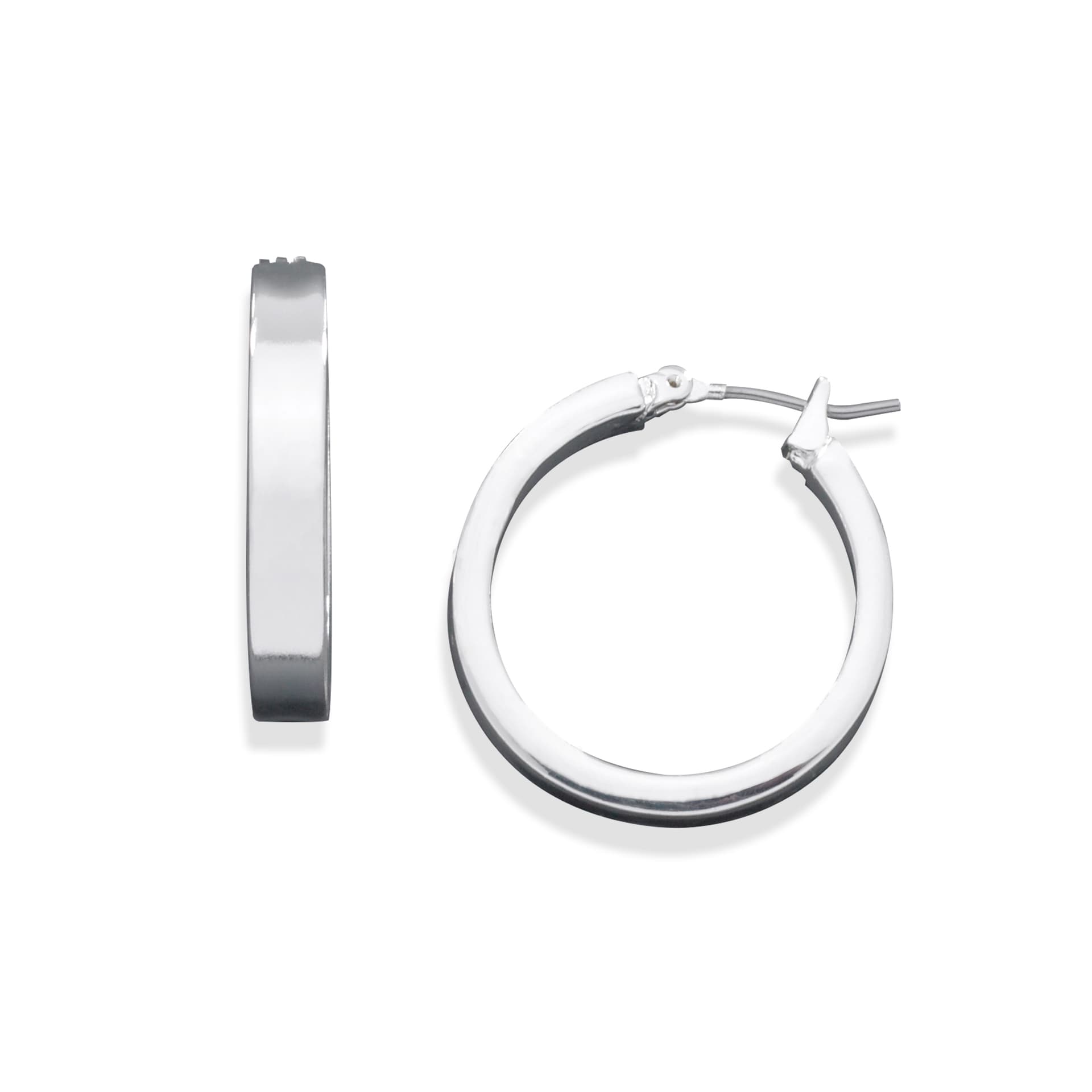 Silver Hoop Earring