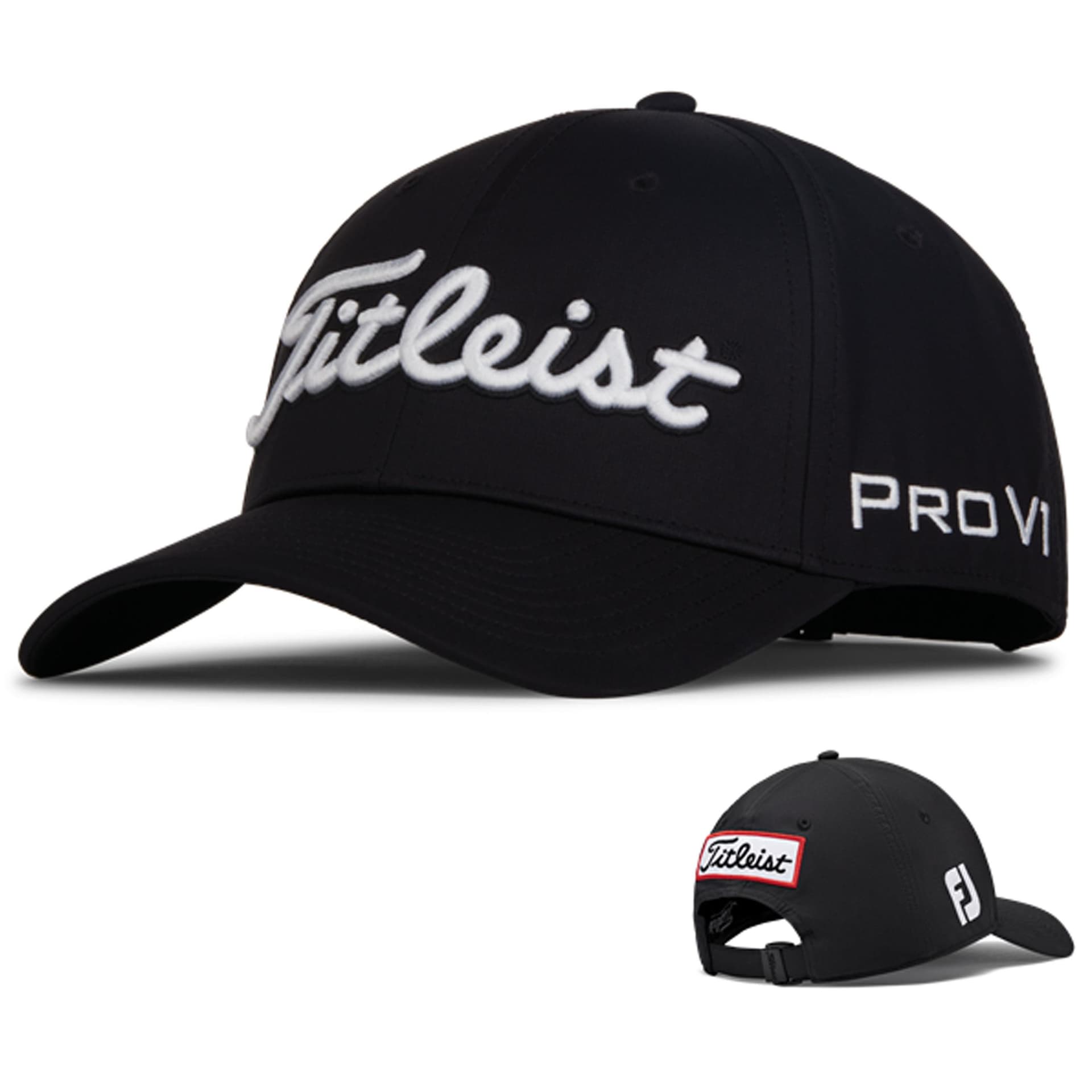 Titleist Tour Performance Adjustable Golf Hat - Black/White