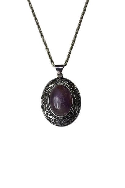 Natural Amethyst Statement Pendant