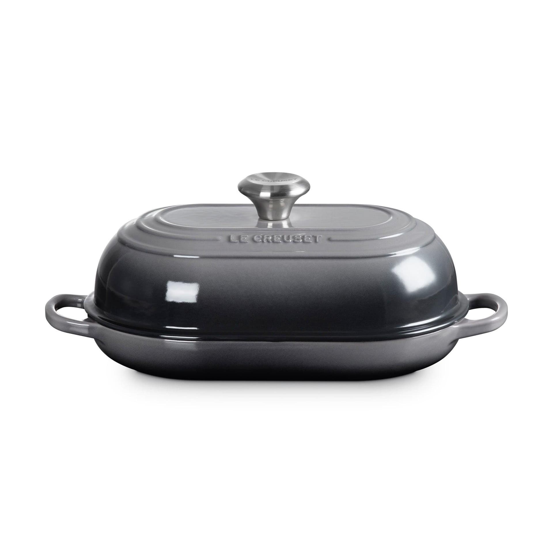 1.5qt Signature Cast Iron Oval Bread Oven Oyster